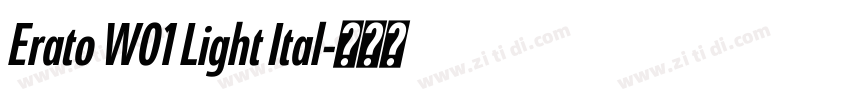 Erato W01 Light Ital字体转换